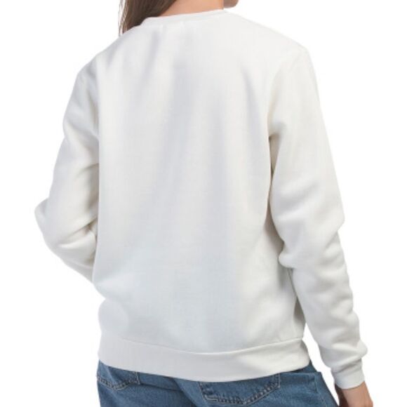 LOVE THEORY S-XL White Lily Blue Amsterdam Netherlands Graphic Crew Pullover - Picture 4 of 13
